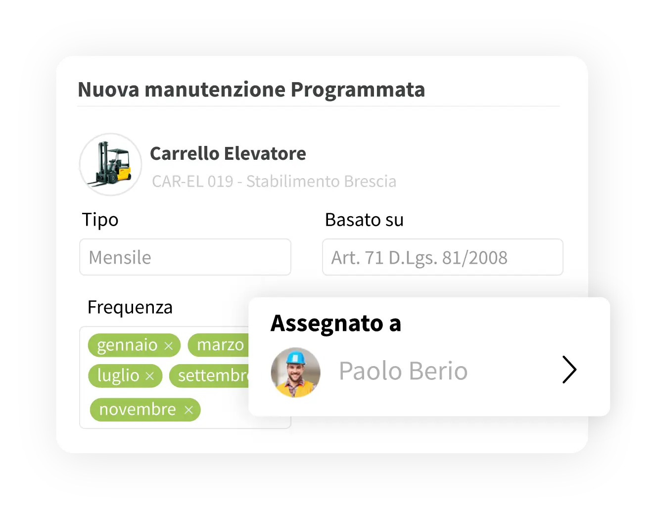 software di manutenzione preventiva